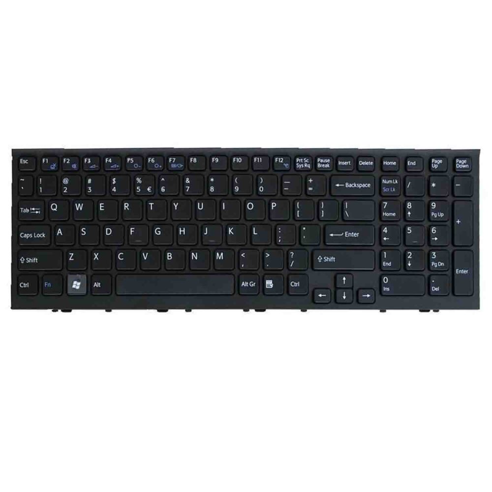 Keyboard Sony VAIO VPC-EH US Black Frame Without Backlit