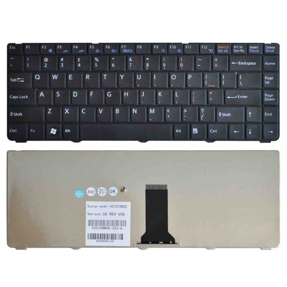 Keyboard Sony VAIO VGN-NR US Black Frame Without Backlit - Image 3