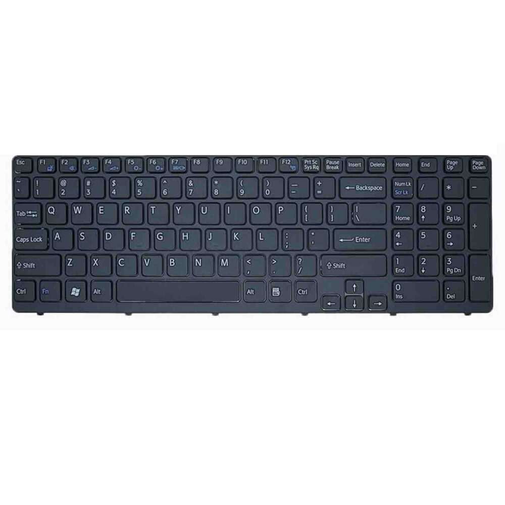 Keyboard Sony VAIO SVE15 US Black Frame Without Backlit