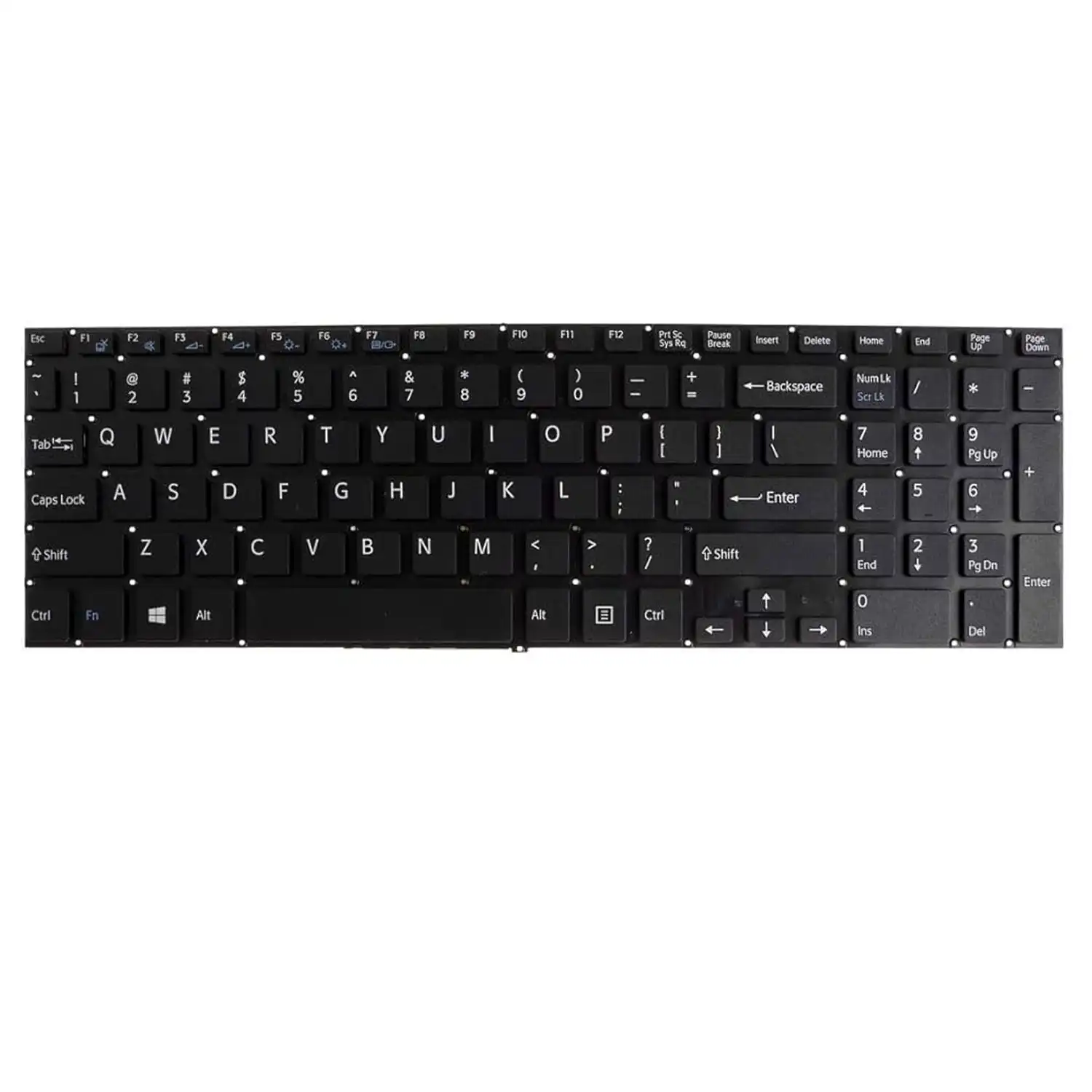 Keyboard Sony VAIO SVE15 US Black Without Frame