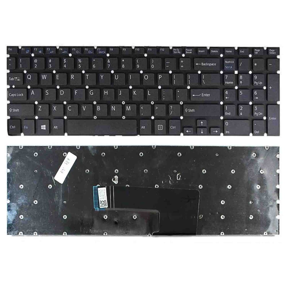 Keyboard Sony VAIO SVE15 US Black Without Backlit - Image 3
