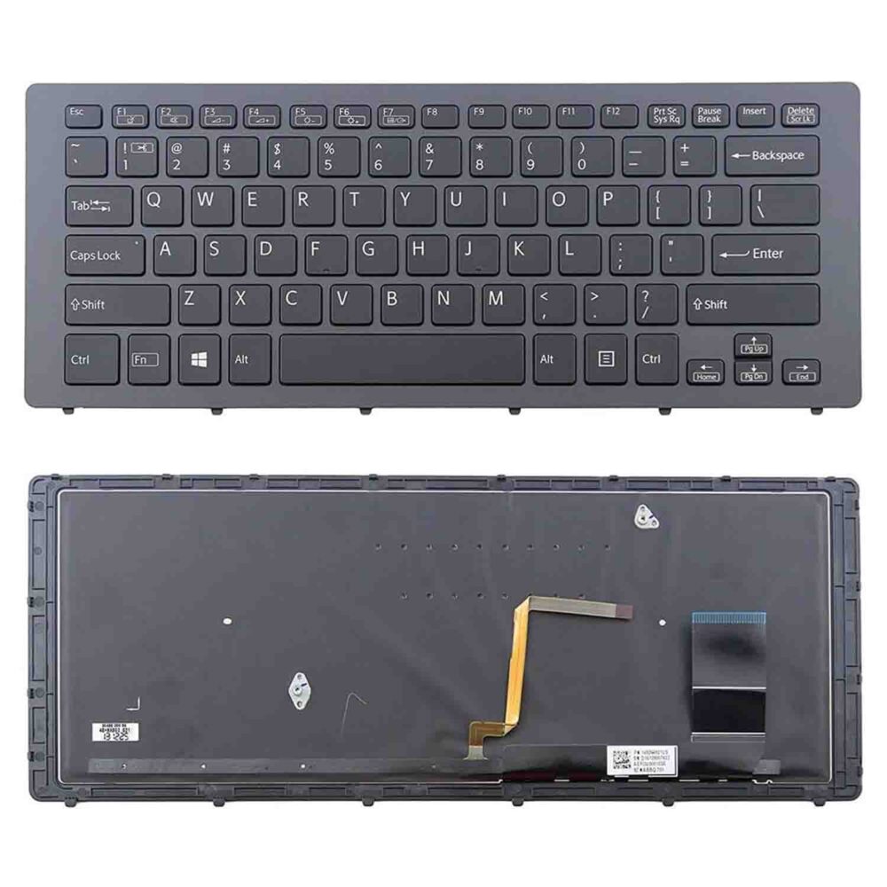 Keyboard Sony VAIO SVF15N US Black Frame With Backlit - Image 3
