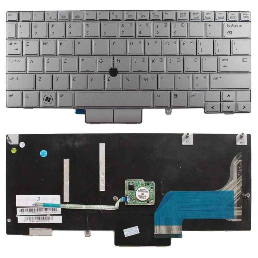 Keyboard HP EliteBook 2740P US Silver Frame Without Backlit - Image 3