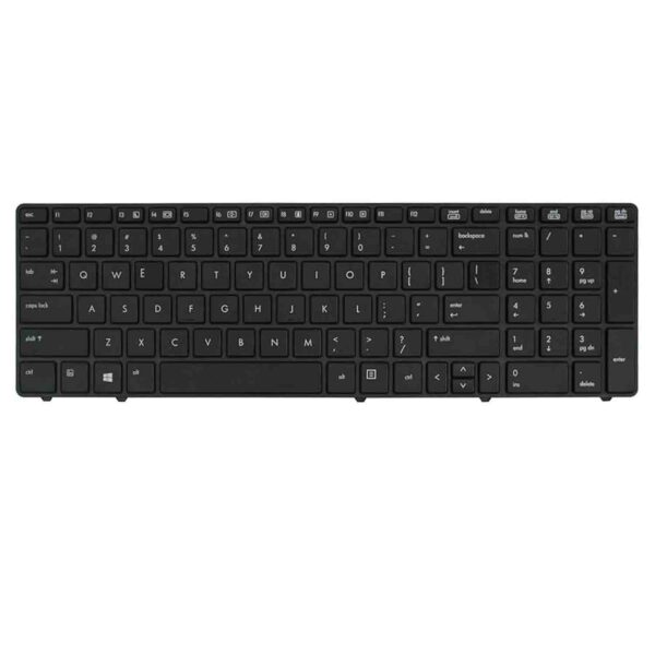 Keyboard HP EliteBook 8560P US Black Frame Without Backlit