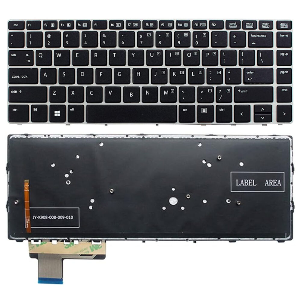 Keyboard HP EliteBook Folio 9470m US Black Frame With Backlit - Image 3