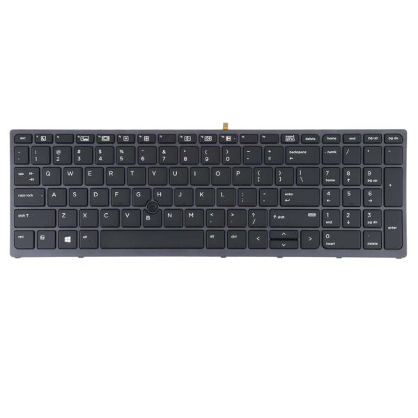 Keyboard HP ZBook 15 G3 US Gray Frame With Pointer & Backlit