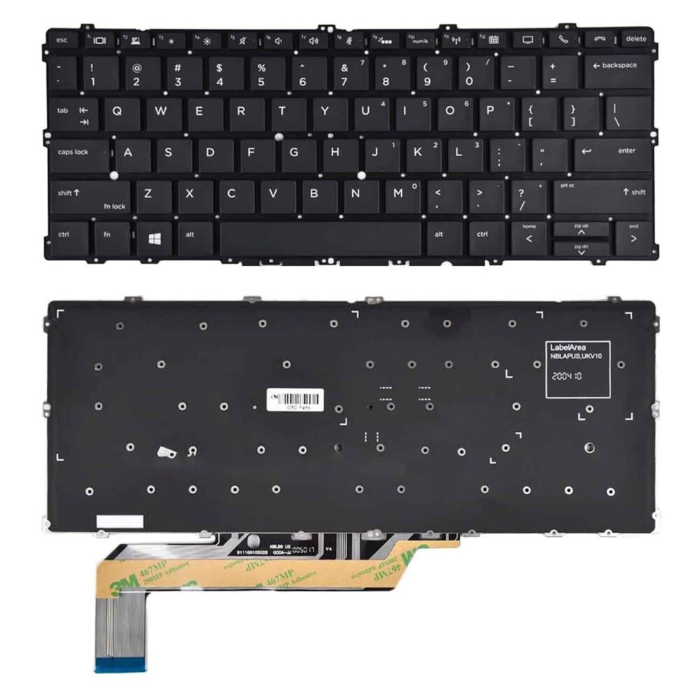 Keyboard HP EliteBook Folio 1020 G1 US Black Without Backlit - Image 3