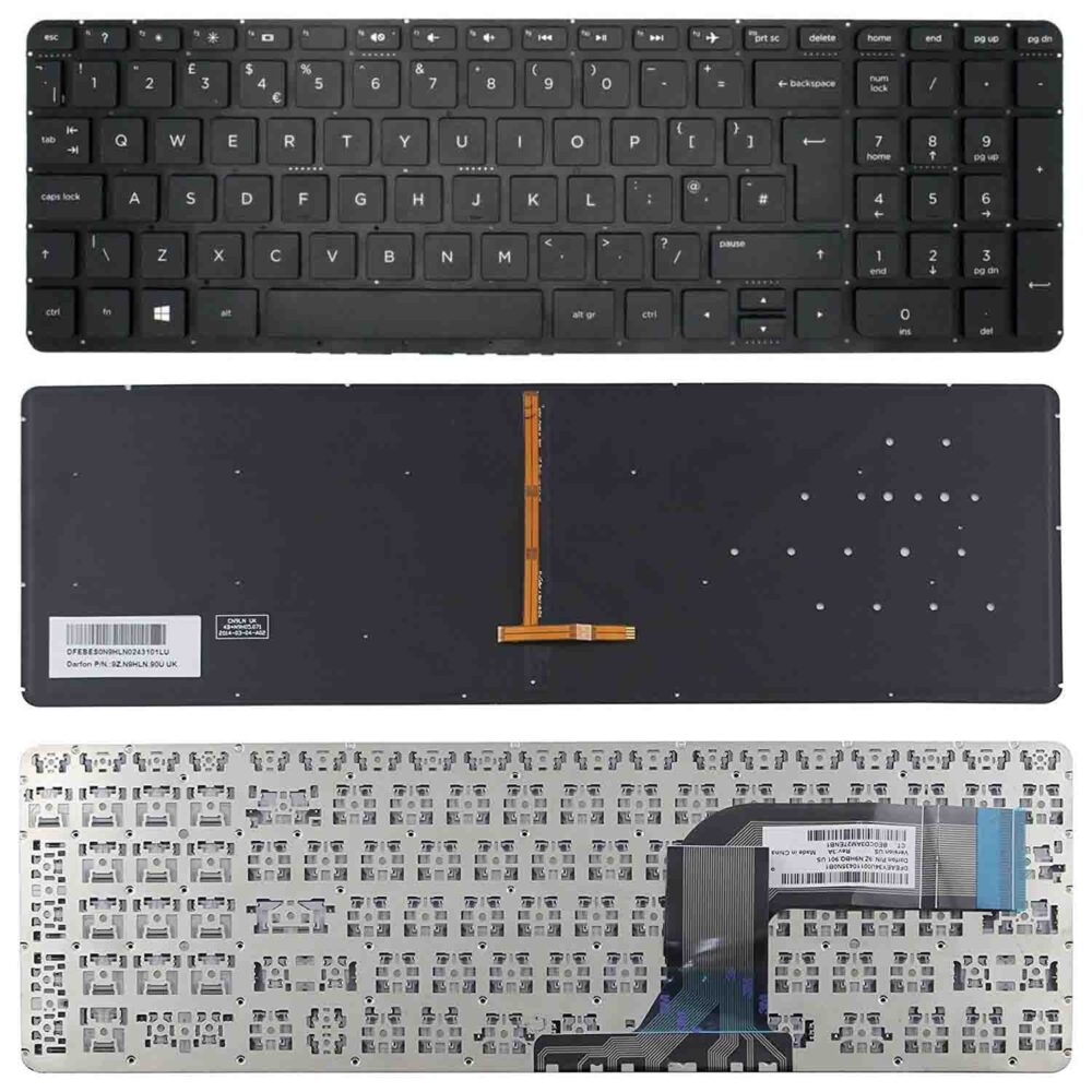 Keyboard HP Pavilion 15-P UK Black With Backlit - Image 3
