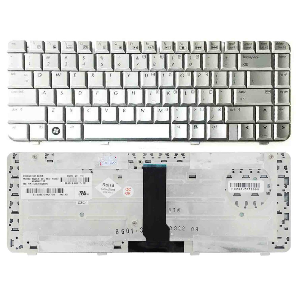 Keyboard HP Pavilion DV2000 US Silver Frame Without Backlit - Image 3