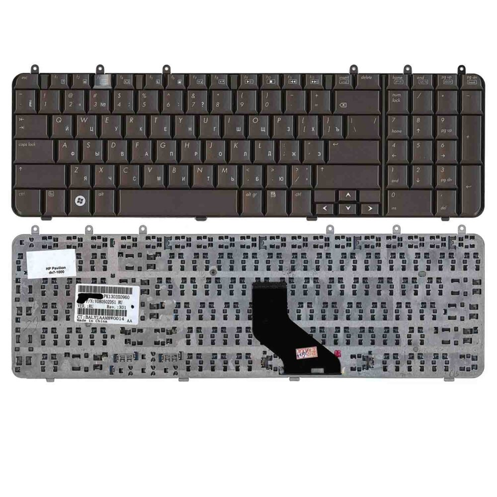 Keyboard HP Pavilion DV7-1000 US Black Frame Without Backlit - Image 3