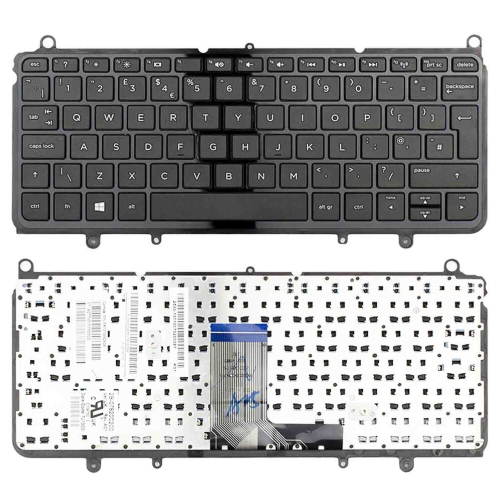 Keyboard HP Pavilion 11-E UK Black Frame Without Backlit - Image 3