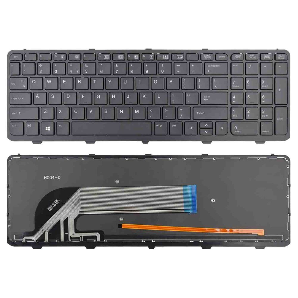 Keyboard HP ProBook 450 G1 US Black Frame With Backlit - Image 3