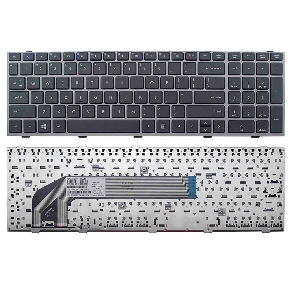 Keyboard HP ProBook 4540s US Silver Frame Without Backlit - Image 3