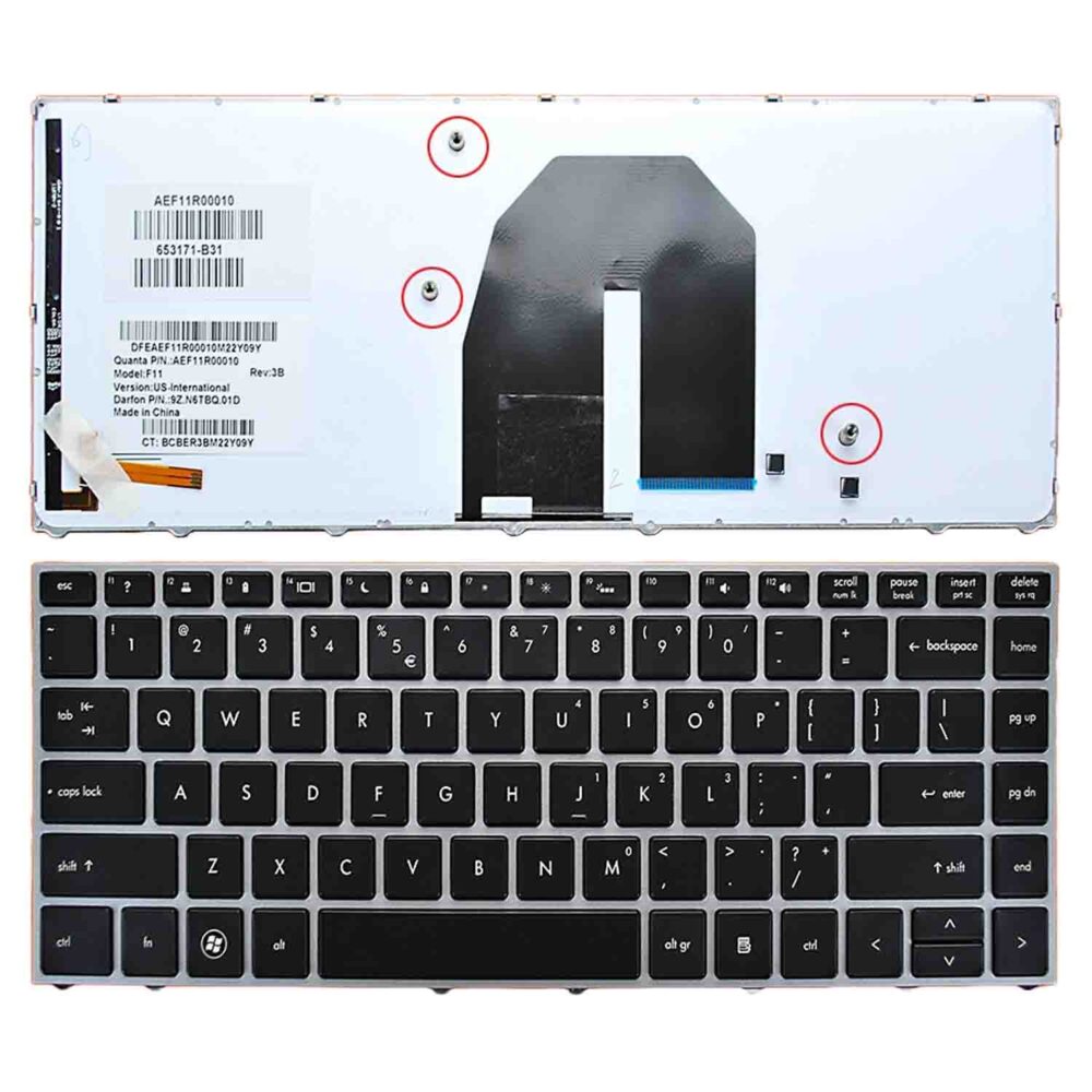 Keyboard HP ProBook 5330m US Silver Frame With Backlit - Image 3