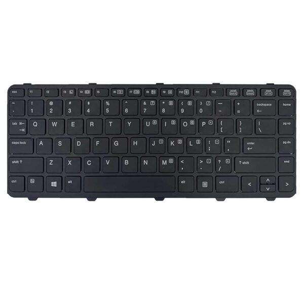 Keyboard HP ProBook 640 G1 US Black Frame Without Pointer
