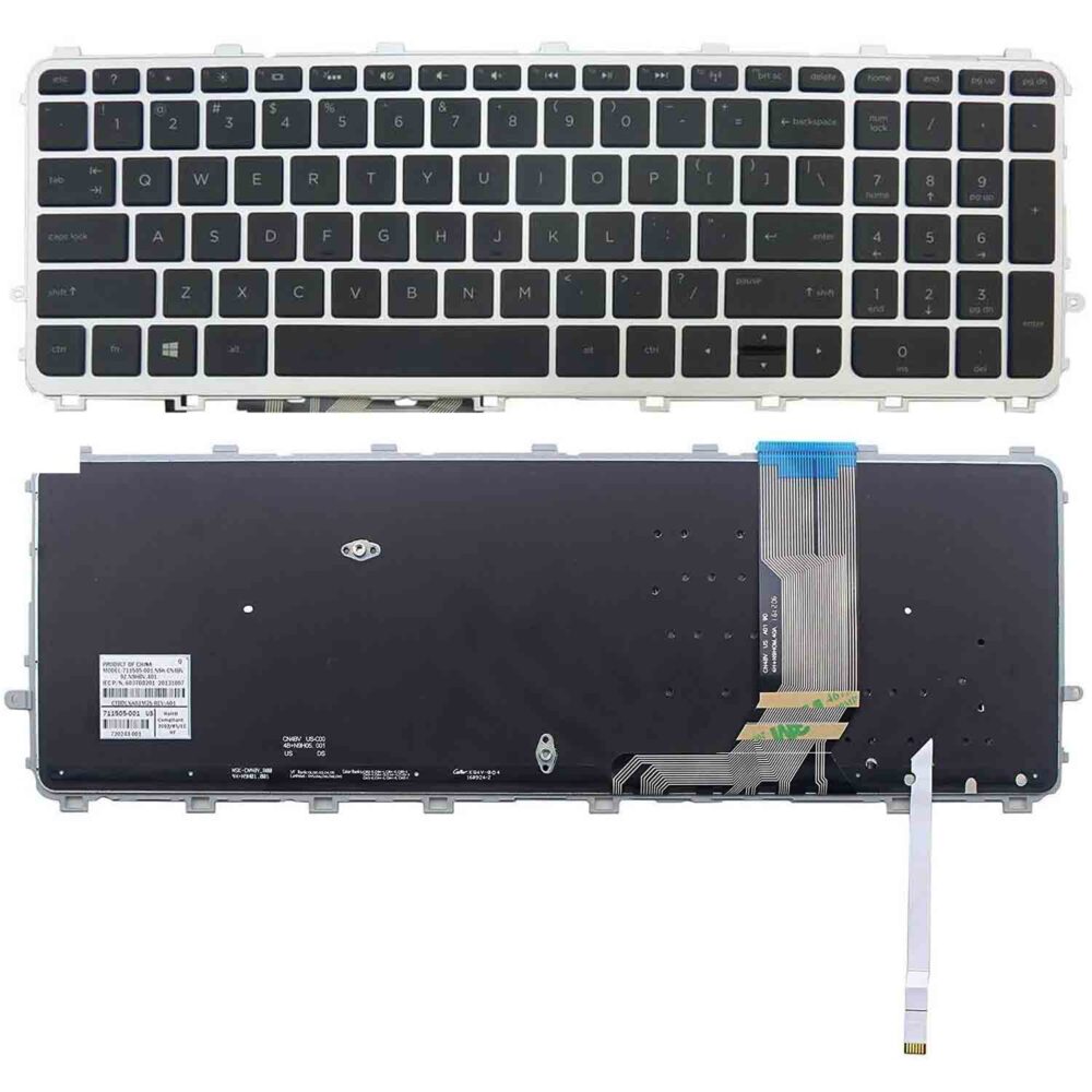 Keyboard HP Envy 15-J US Silver Frame With Backlit - Image 3