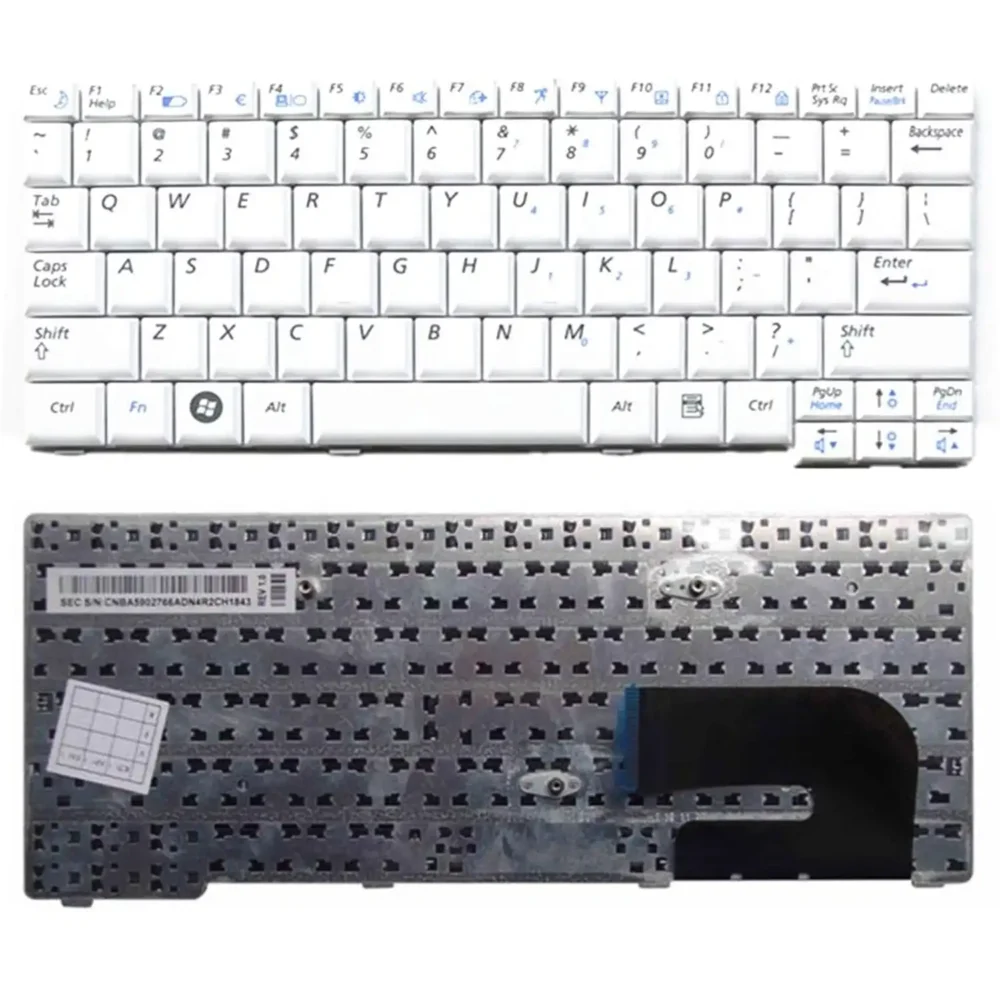 Keyboard Samsung N150 US White Frame Without Backlit - Image 3