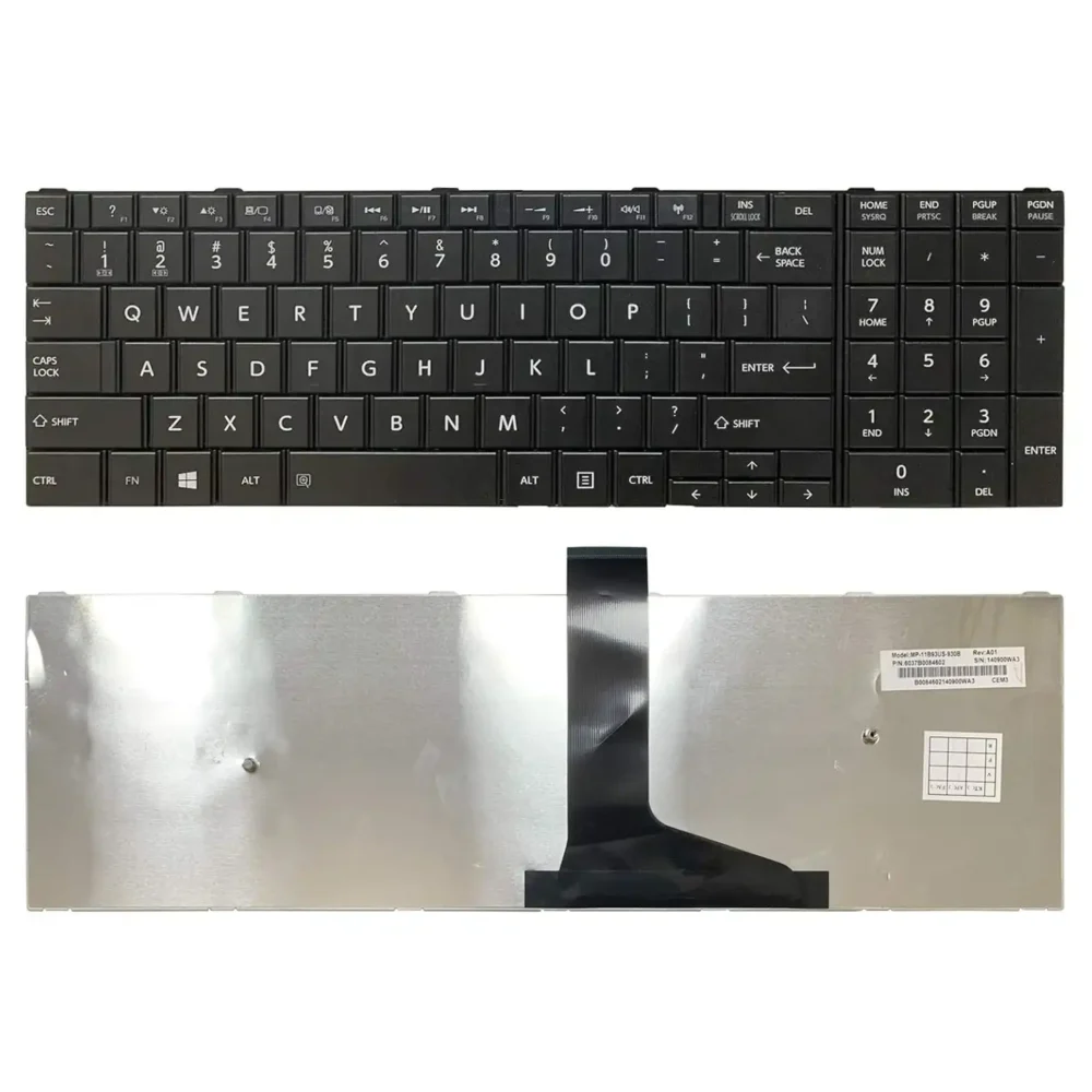 Keyboard Toshiba Satellite C50-A US Black Frame Without Backlit - Image 3