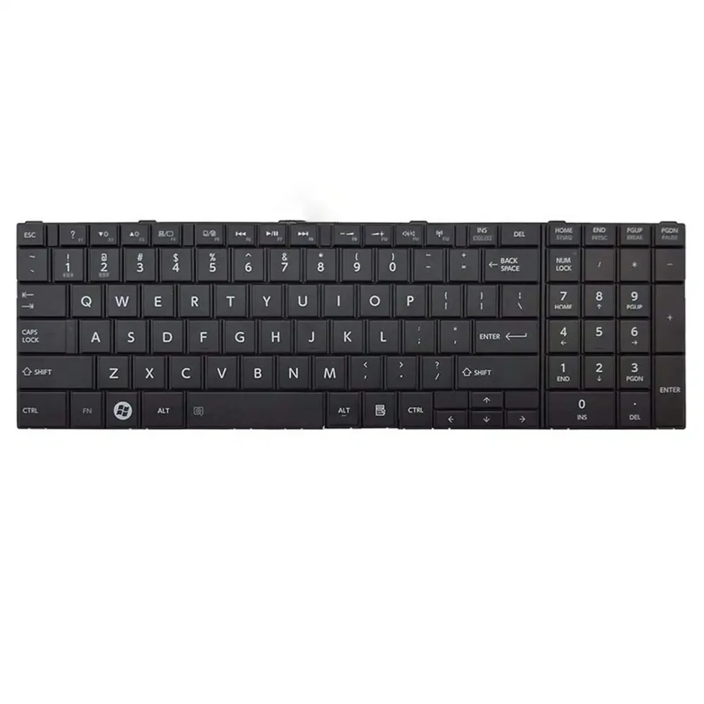Keyboard Toshiba Satellite C850 US Black Frame