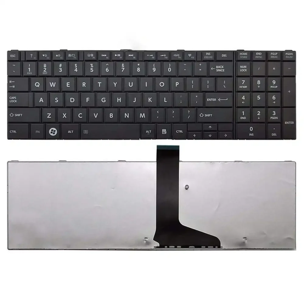 Keyboard Toshiba Satellite C850 US Black Frame - Image 3