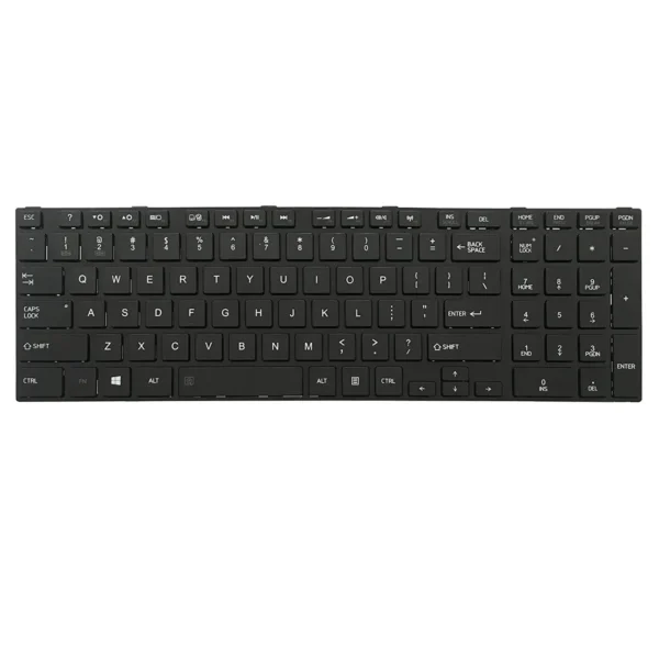 Keyboard Toshiba Satellite C850 US Glossy Frame Without Backlit