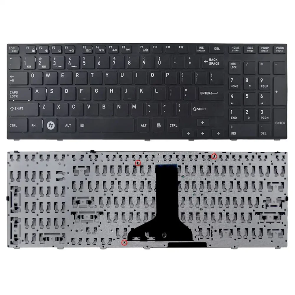 Keyboard Toshiba Satellite P750 US Black Without Frame - Image 3