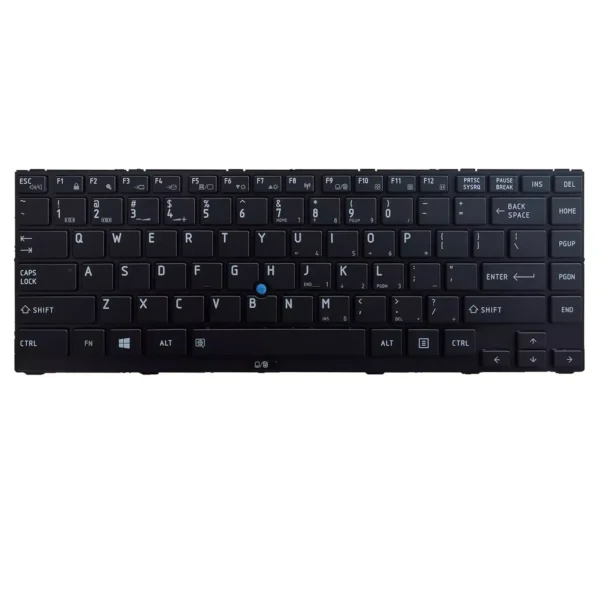 Keyboard Toshiba Tecra R840 US Black Frame With Pointer