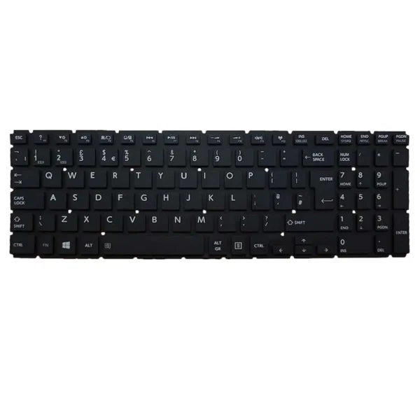 Keyboard Toshiba Satellite L50-B UK Black Without Frame
