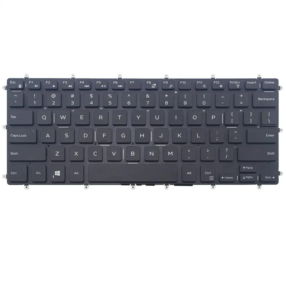 Keyboard Dell Inspiron 13 5368 US Black Without Backlit