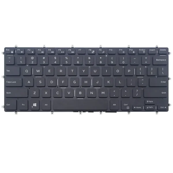 Keyboard Dell Inspiron 13 5368 US Black Without Backlit