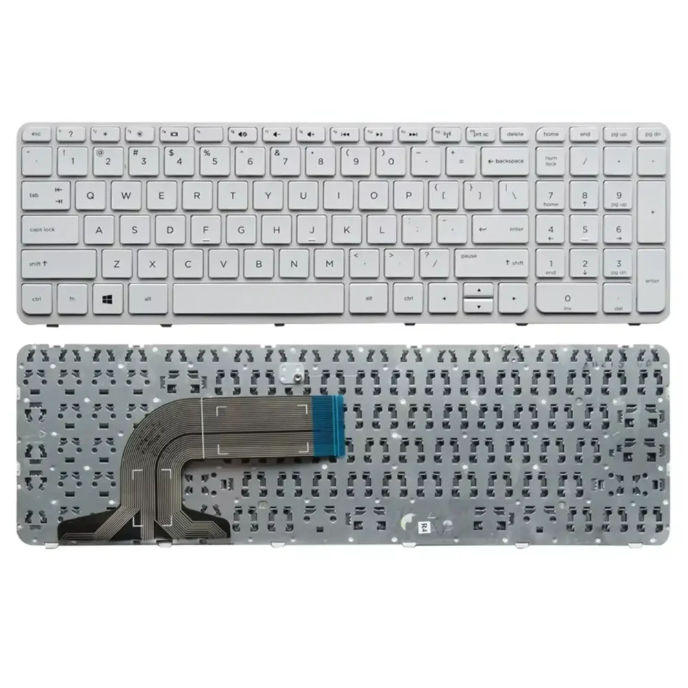 Keyboard HP Pavilion 15-N US White Frame - Image 3