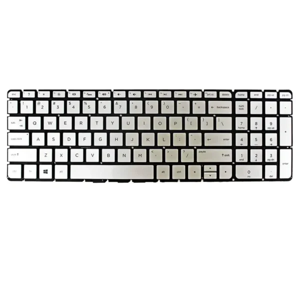 Keyboard HP Pavilion 15-AB US Silver Without Frame & Backlit