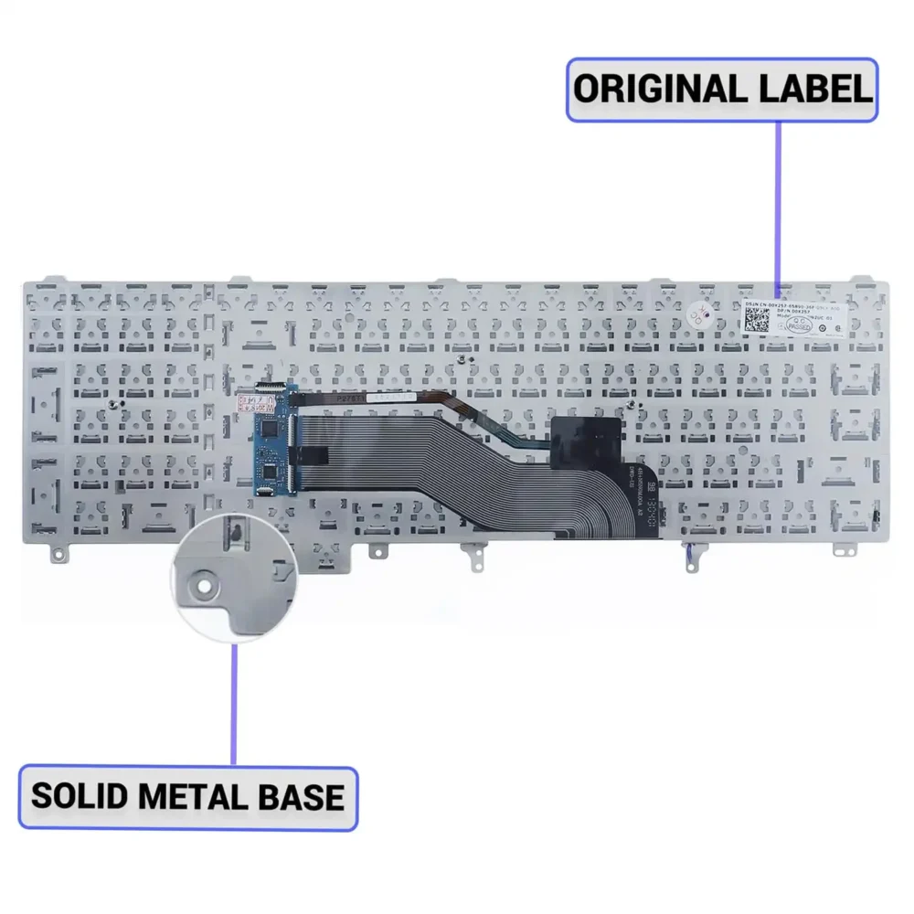 Keyboard Dell Latitude E6520 US Black With Pointer - Image 2