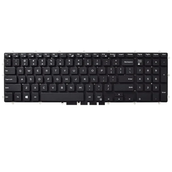 Keyboard Dell Inspiron 5567 US Black Without Backlit