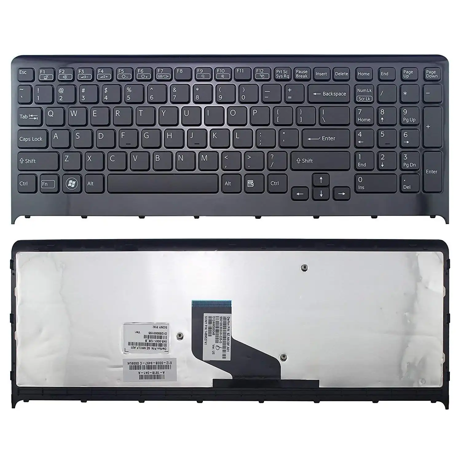Keyboard Sony VAIO VPC-F2 US Black Frame - Image 3