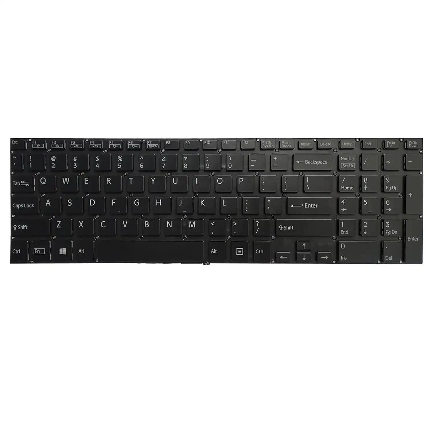 Keyboard Sony VAIO SVF15 UK Black Without Frame & With Baclit