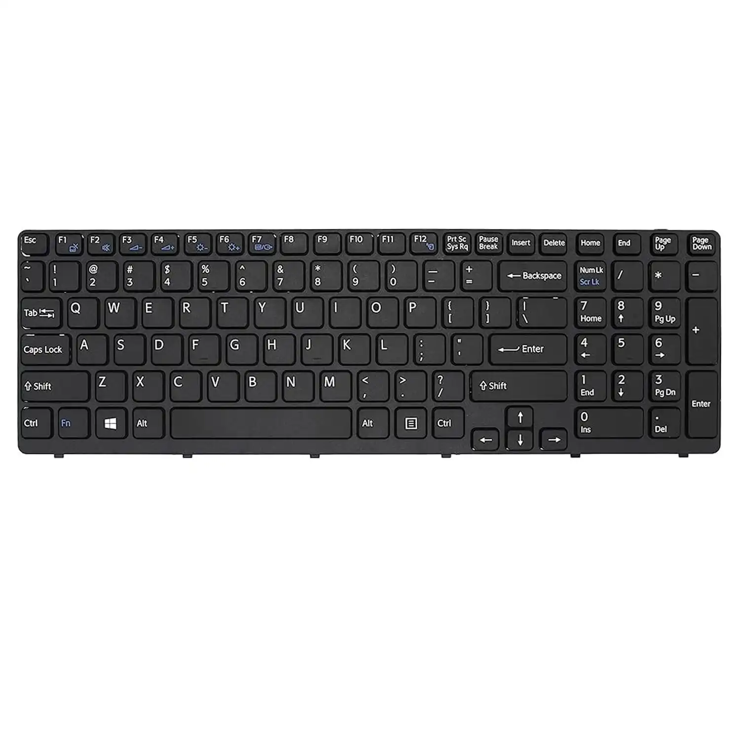 Keyboard Sony VAIO SVE15 US Black Frame With Backlit