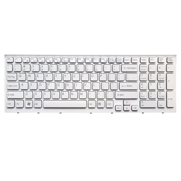 Keyboard Sony VAIO VPC-EB US White Frame