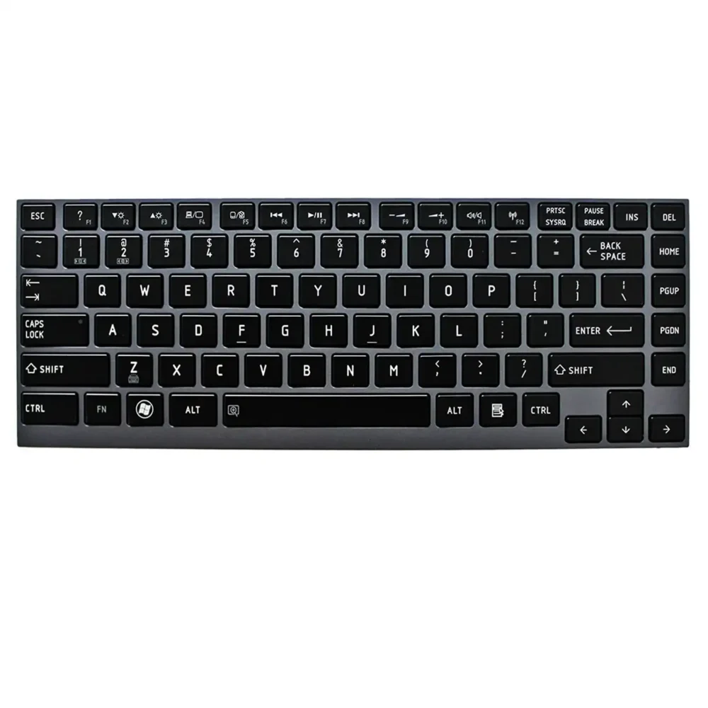 Keyboard Toshiba Satellite U840 US Black Frame With Backlit