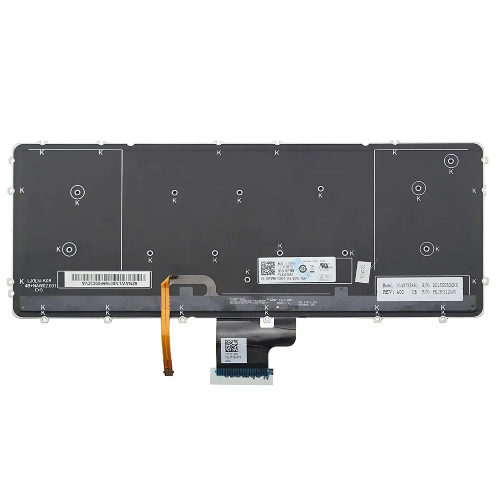 Keyboard Dell XPS 15 9530 US Black Without Frame & With Backlit - Image 2