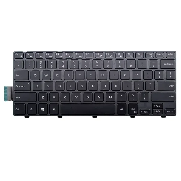 Keyboard Dell Inspiron 3441 US Black Without Frame & With Backlit