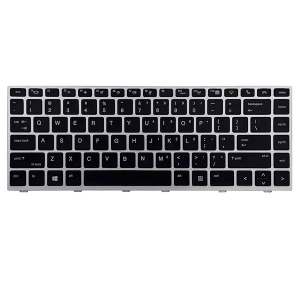 Keyboard HP EliteBook 830 G5 US Silver Frame Without Pointer & With Backlit