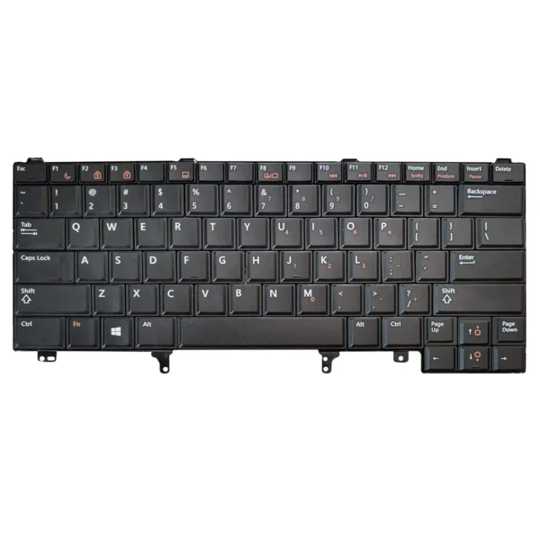 Keyboard Dell Latitude E6220 US Black Without Backlit