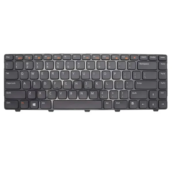 Keyboard Dell Inspiron 4050 US Black Frame With Backlit