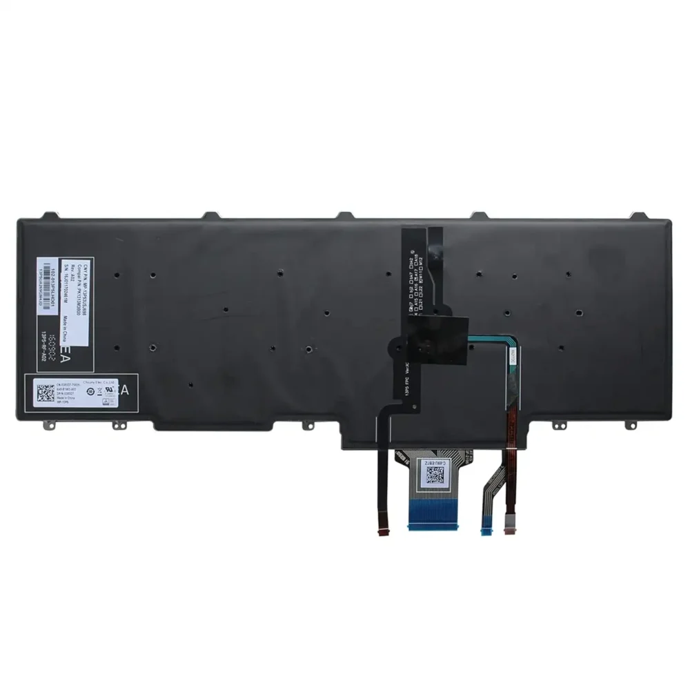 Keyboard Dell Latitude E5570 US Black Without Frame With Pointer & Backlit - Image 2
