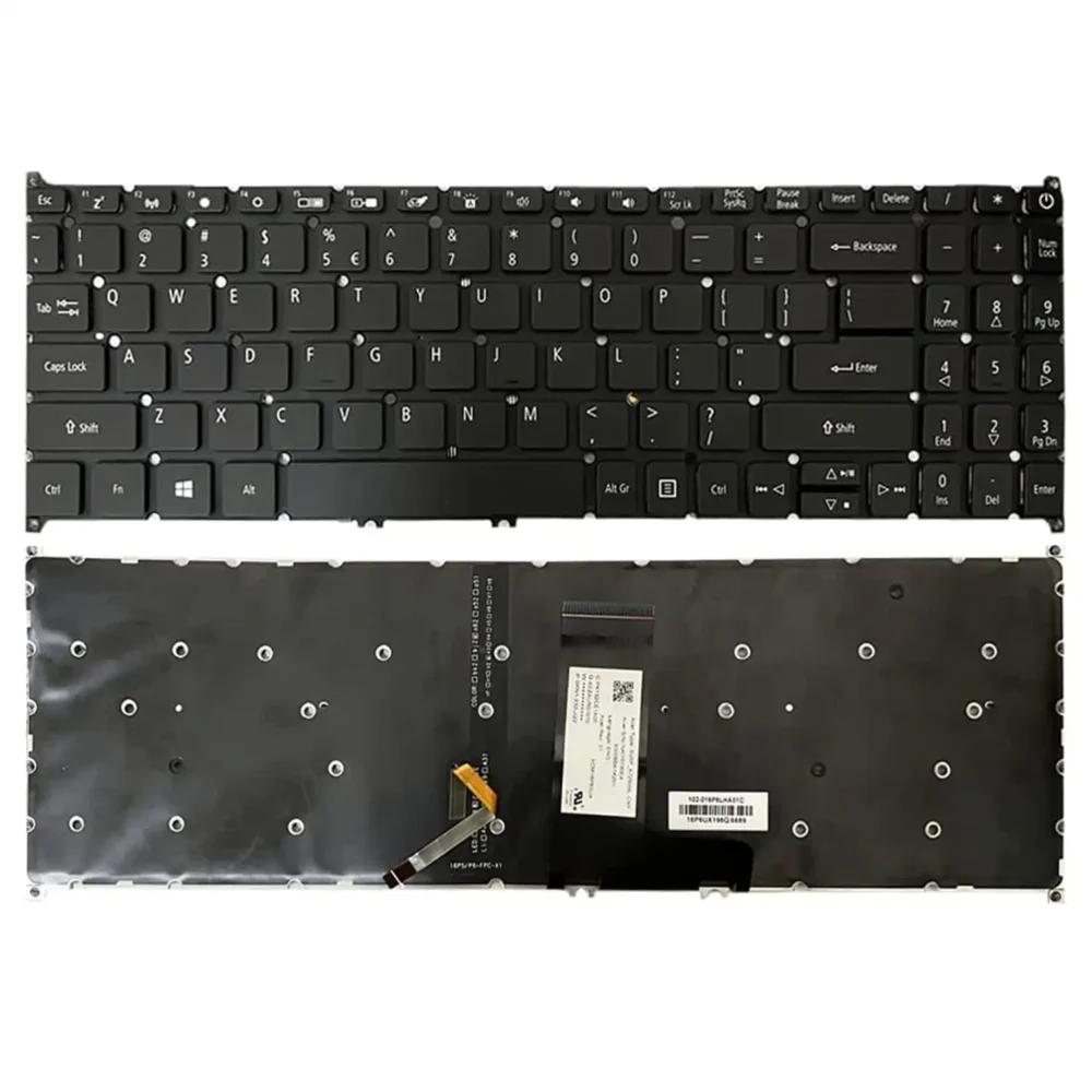 Keyboard Acer Swift 3 SF315-51 US Black Without Frame & With Backlit - Image 3