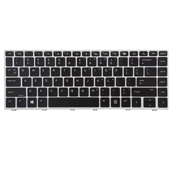 Keyboard HP EliteBook 840 G5 US Black Frame Without Backlit