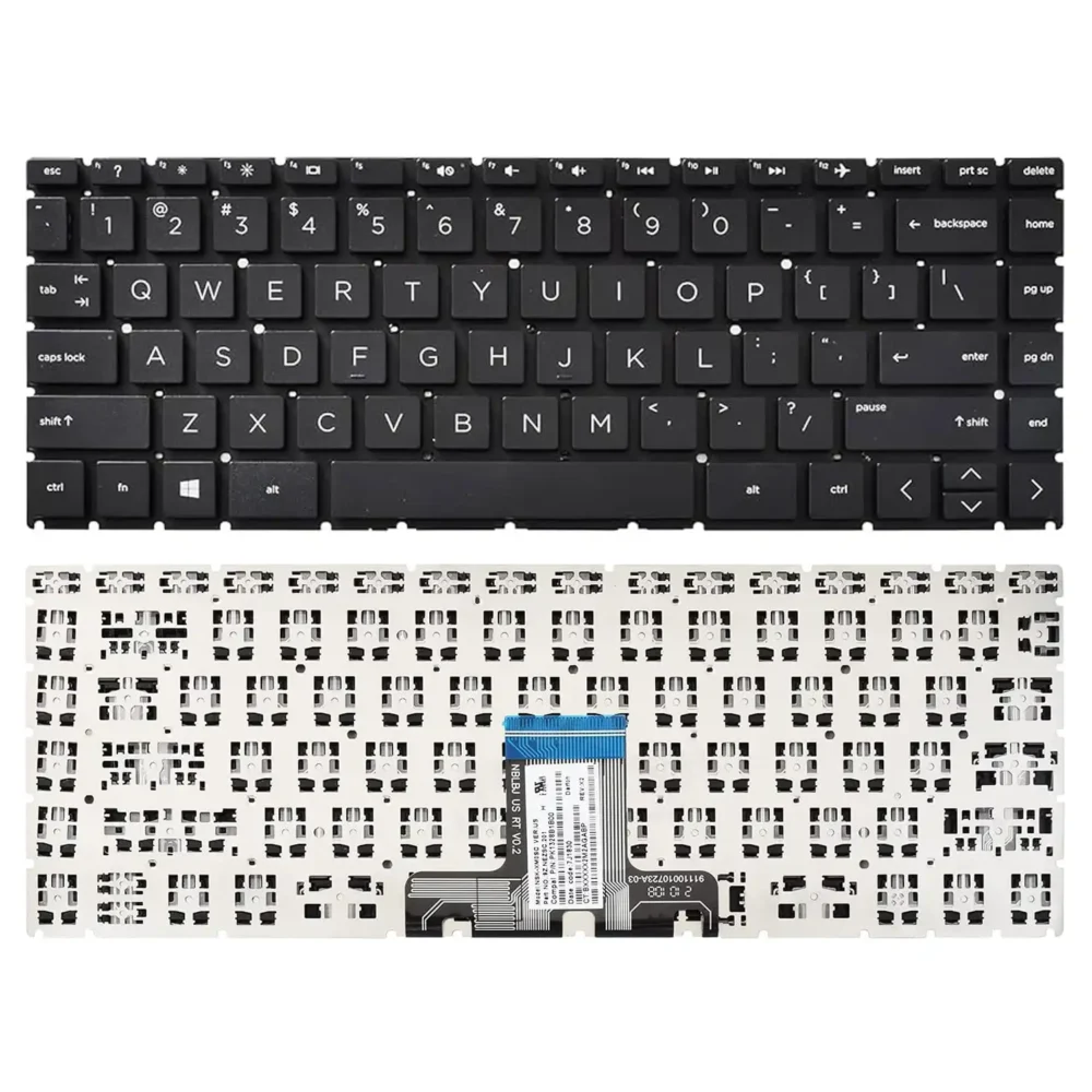 Keyboard HP Pavilion 14-CD US Black Without Frame & Backlit - Image 3