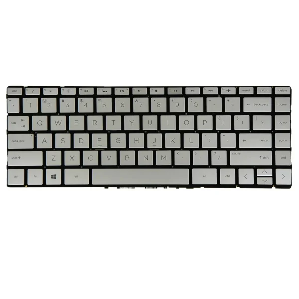 Keyboard HP Spectre 13-AD US Silver Without Frame & With Backlit