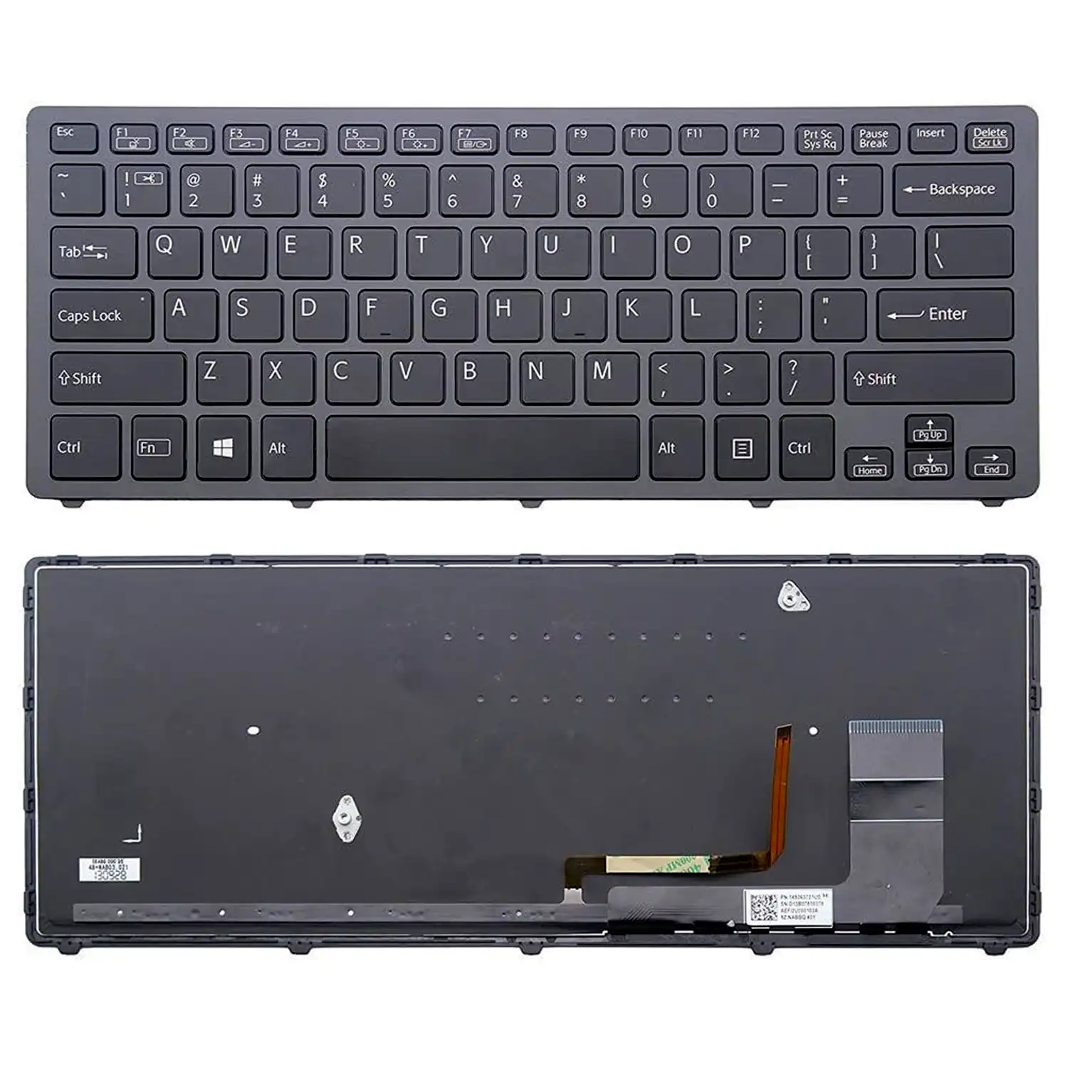 Keyboard Sony VAIO SVF14N US Black Frame With Backlit - Image 3